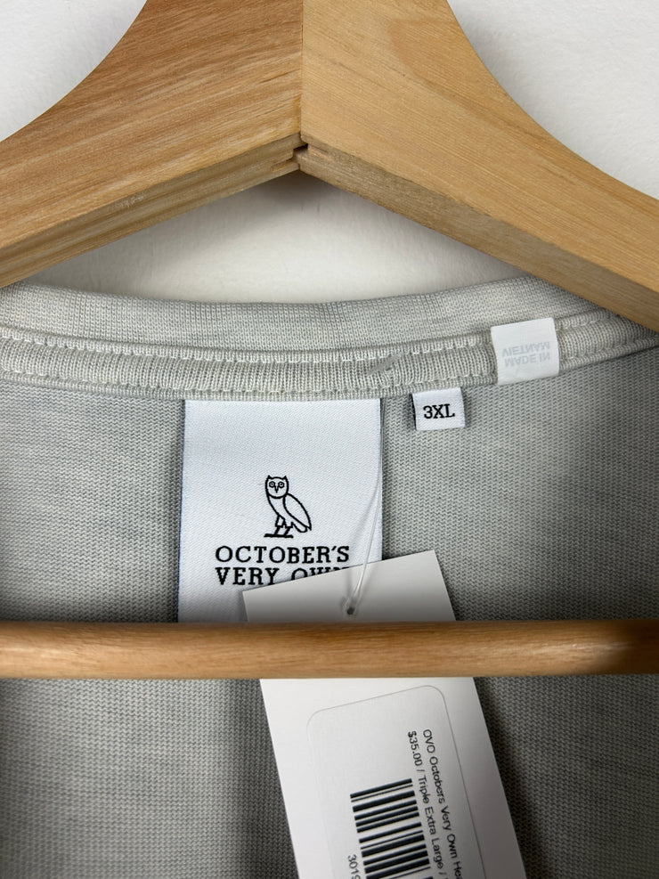 OVO Octobers Very Own Heavyweight Grey Tee