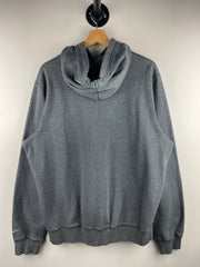 Vintage Nike Spellout Embroidered Charcoal Grey Hoodie