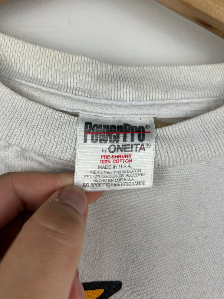 Vintage 90s Michigan Peeing White Tee
