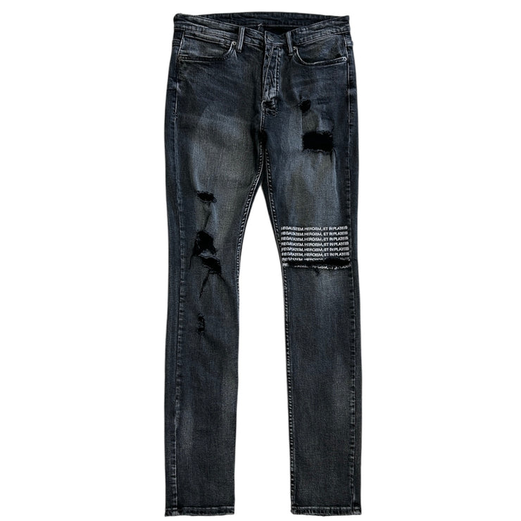 Ksubi Van Winkle Angst Plateis Black Denim Jeans