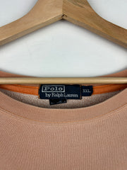 Vintage 90s Polo Ralph Lauren Faded Peach Crewneck