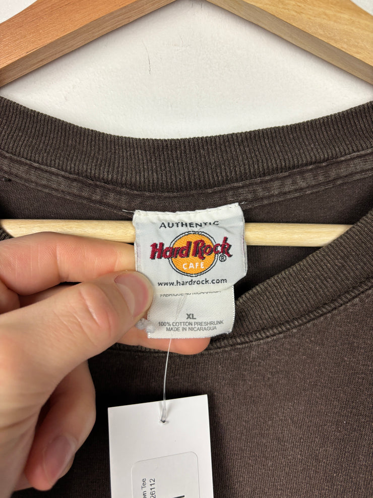Vintage Hard Rock Café Desin Brown Tee
