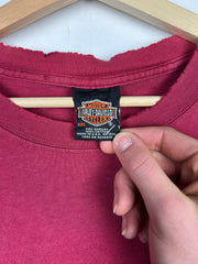 Vintage 90s Harley Davidson Galeton Burgundy Tee