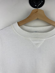 Vintage 90s Russell Athletic Blank White Crewneck