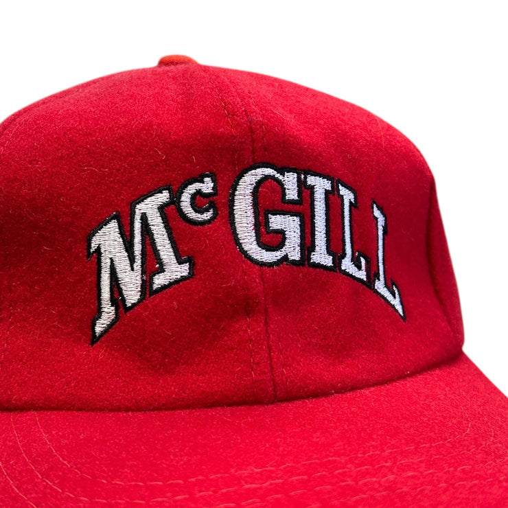 Vintage 90s McGill University Wool Snapback Hat
