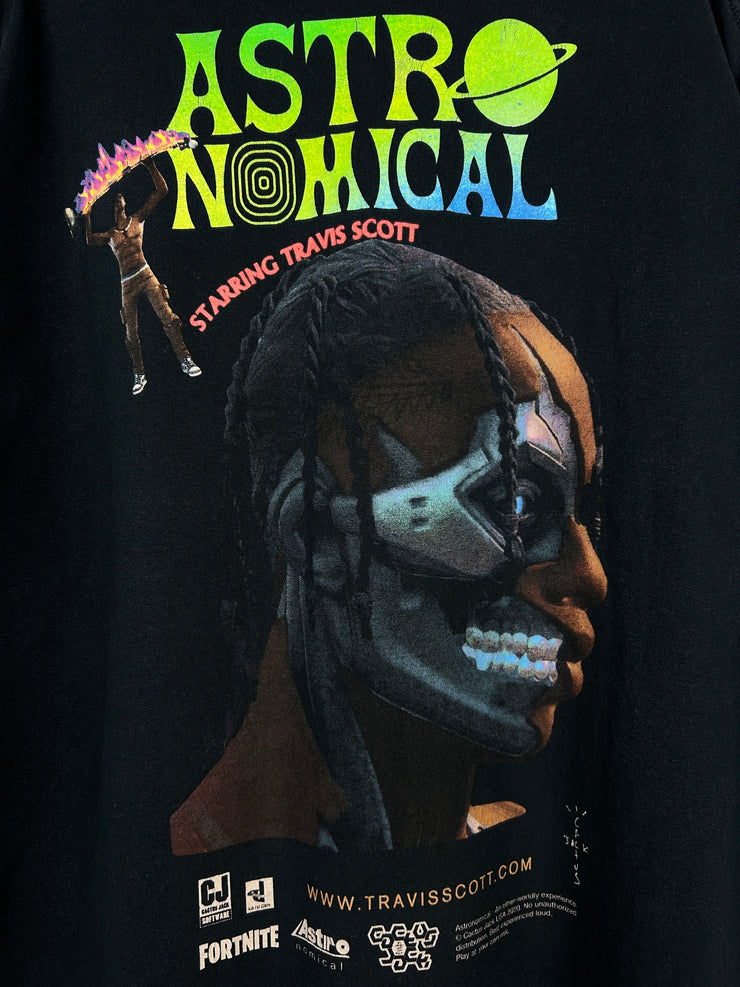 Travis Scott Astronomical Fortnite Black Tee