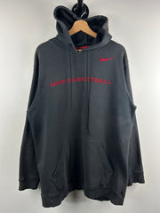 Vintage Nike Basketball Embroidered Faded Black Hoodie