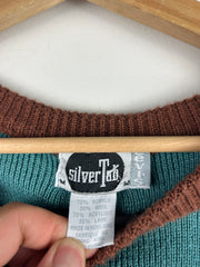 Vintage Levis Silver Tab Brown & Blue Knit Sweater