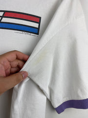 Vintage 90s Stanley Desantis GI Joe White Ringer Tee