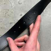 Louis Vuitton Mini Damier Black Suede Belt