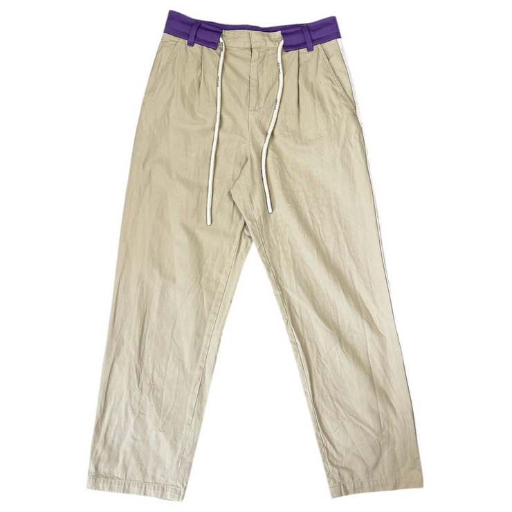 Palm Angels Angels Beige & Purple Track Pants