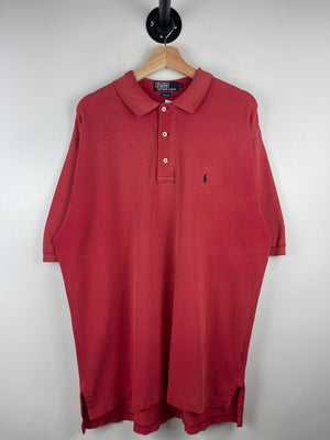 Vintage 90s Polo Ralph Lauren Faded Red Polo Shirt