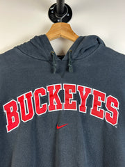 Vintage Nike Ohio State Buckeyes Middle Swoosh Black Hoodie