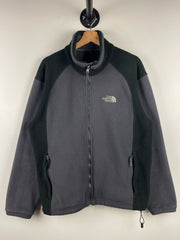 Vintage The North Face Grey & Black Zip Up Fleece Sweater