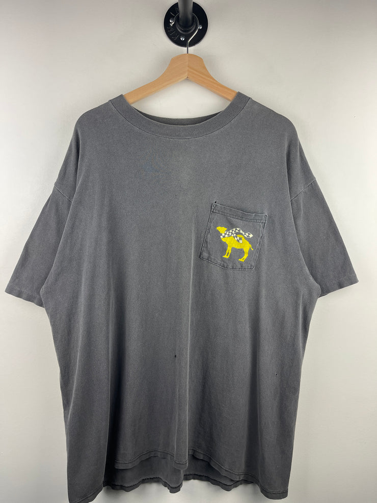 Vintage 90s Nascar Camel Smokes Jimmy Spencer Faded Black Tee
