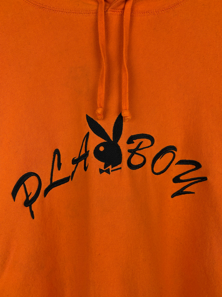 Supreme SS17 Playboy Orange Hoodie