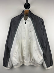 Vintage 90s Nike Swoosh White & Grey Windbreaker
