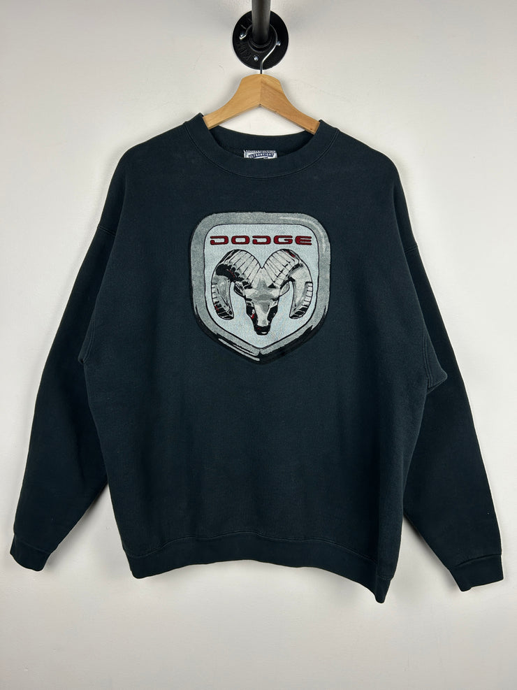 Vintage 90s Lee Dodge Black Crewneck