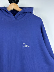 Dime Embroidered Spellout Navy Hoodie