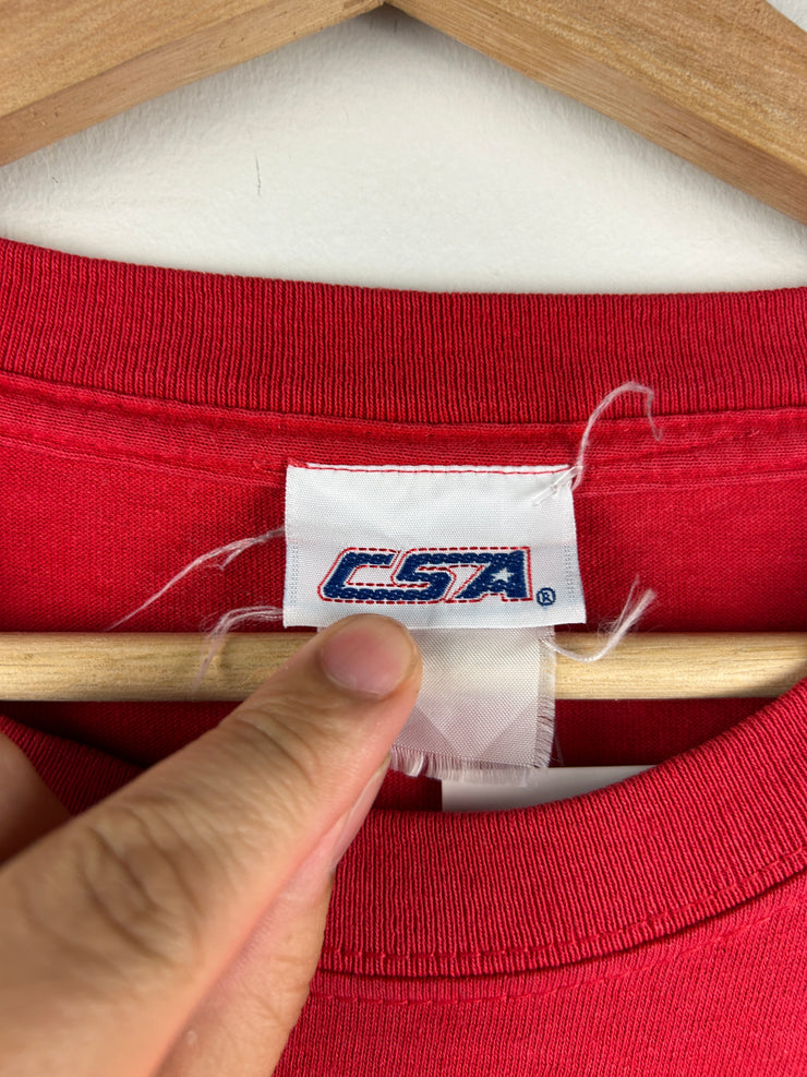 Vintage MLB CSA St Louis Cardinals Embroidered Red Tee