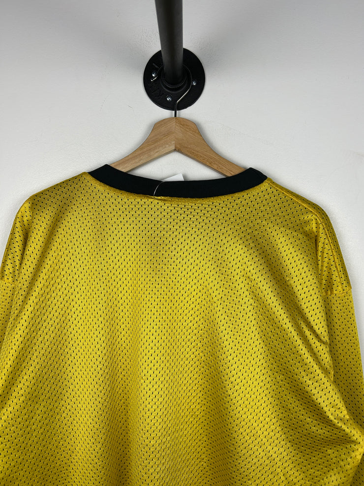 Vintage Y2K Fox Racing Black & Yellow Reversible Long Sleeve Jersey