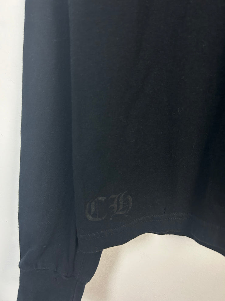 Chrome Hearts Neck Logo Cross Black Long Sleeve