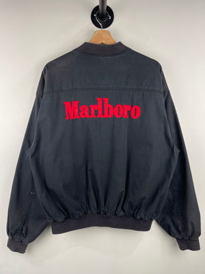 Vintage 90s Marlboro Black & Red Reversible Bomber Jacket