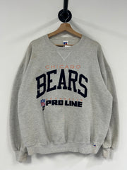Vintage 90's Chicago Bears Grey Russell Crewneck