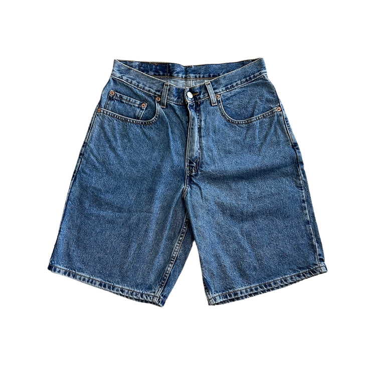 Vintage Levis 550 Light Wash Blue Denim Shorts