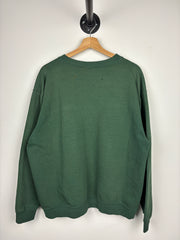 Vintage 90s Forest Green Faded Blank Crewneck