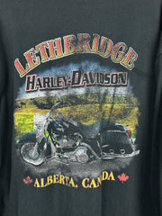 Vintage 90s Harley Davidson Alberta Black Long Sleeve