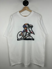 Vintage 90s Nike ACG Sporting Life Biking White Tee