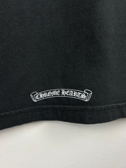 Chrome Hearts Cross Neck Logo Black Tee