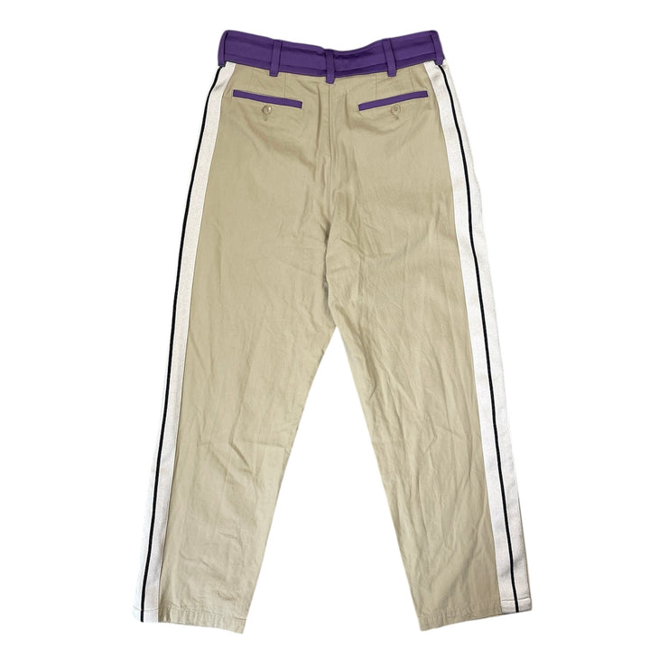 Palm Angels Angels Beige & Purple Track Pants