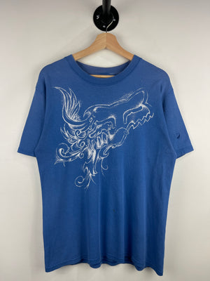 Vintage Fox Racing Stencil Blue Tee