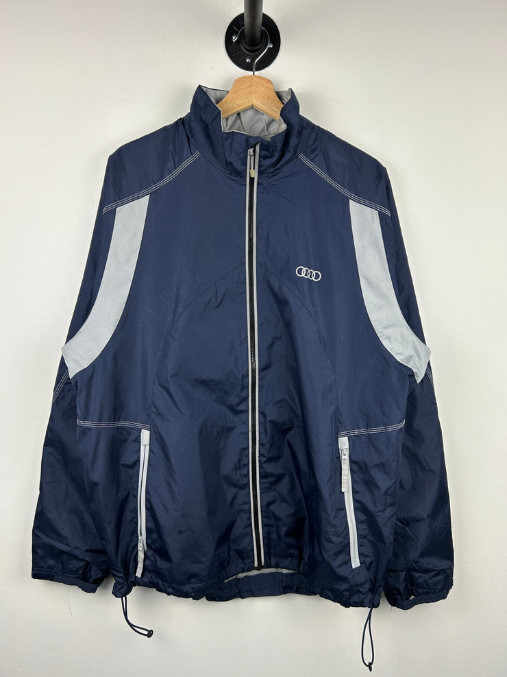 Vintage Audi Navy & Grey Windbreaker