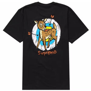 Supreme SS22 Deer Black Tee