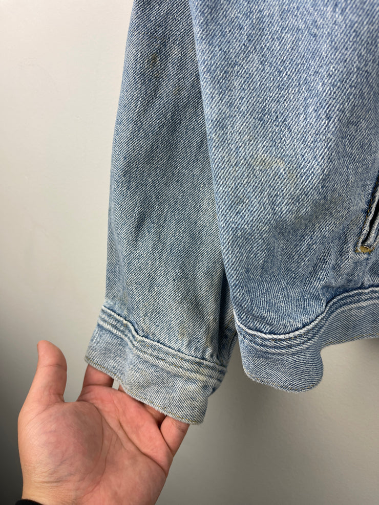 Vintage 90s Lee Blue Denim Trucker Jacket