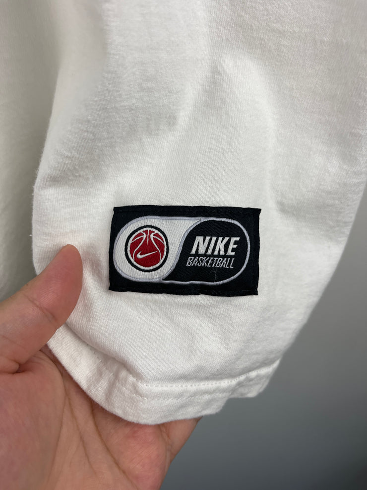 Vintage 90s Nike Middle Swoosh White Tank Top