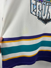 Vintage 90s AHL CCM Syracuse Crunch Inaugural Season White Hockey Jersey