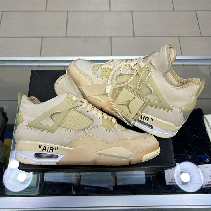 Jordan 4 x Off White Sail