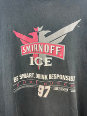 Vintage Smirnoff Ice Nascar Kurt Busch Black Tee