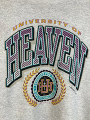 Vintage 90's University Of Heaven Grey Crewneck