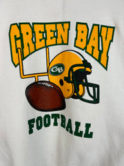 Vintage 90's Green Bay Packers White Crewneck