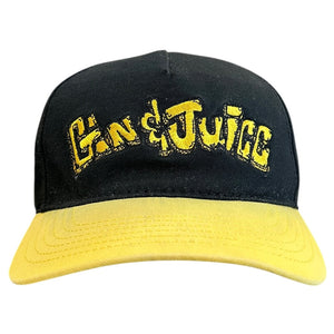 Vintage Snoop Dogg Gin & Juice Black Snapback Hat