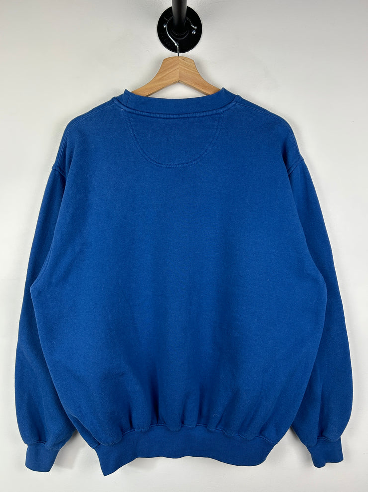 Vintage NFL Indianapolis Colts Embroidered Blue Crewneck