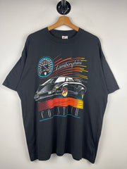Vintage 80s Lamborghini Countach Promo Black Tee