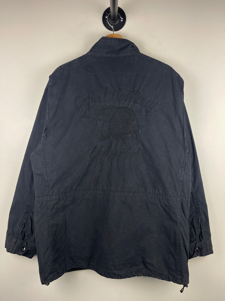Undefeated Expect No Mercy Embroidered Black Work Jacket