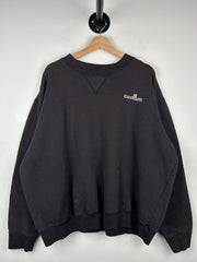 Vintage 90s Carhartt Embroidered Faded Black Crewneck