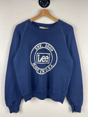 Vintage 80s Lee Made In USA Navy Crewneck